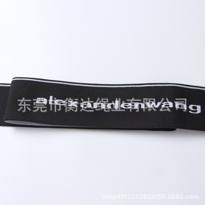 Spot 5 - 10cm ensanchado ultra ancho letras jacquard elástico nylon de alta primavera cintura elástica al por mayor