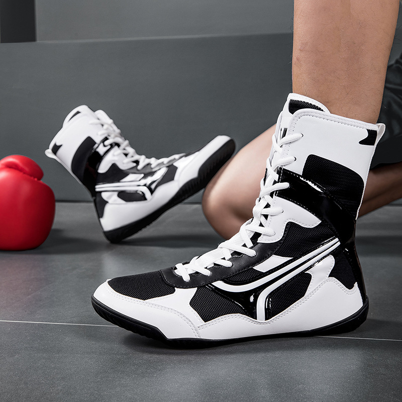 Factory Direct Sales of New Cross-Border Models of Men's Large Size Professional Fighting Training Non-Slip Wrestling Shoes, Lightweight and Wear-Resistant Boxing Shoes