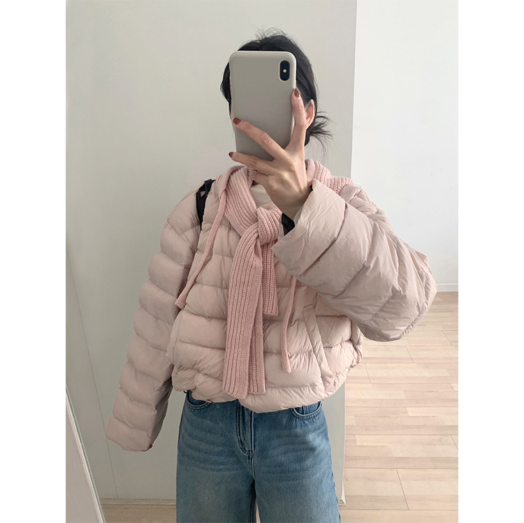 Tg Full of Relaxation, Removable Knitted Hat, Warm down Jacket, Women's 2025 Winter New Style 26056