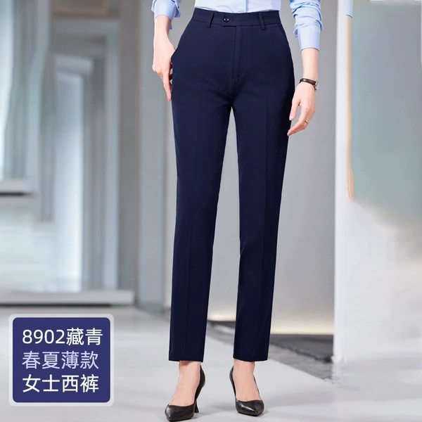 Women 8902: Navy blue trousers