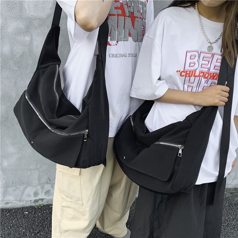 工装斜挎包女包单肩包港风大容量潮牌休闲包包2023新款潮春季女包