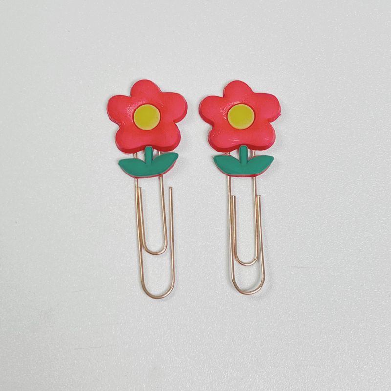 Lindo marcador clip de metal regalo para estudiantes clip de forma especial de oro rosa clip de dibujos animados creativo al por mayor