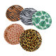 MM153 Zebra Cheetah Tiger Print Tableware Animal Print Party Holiday Tableware 10 Pack Disposable Paper Tray