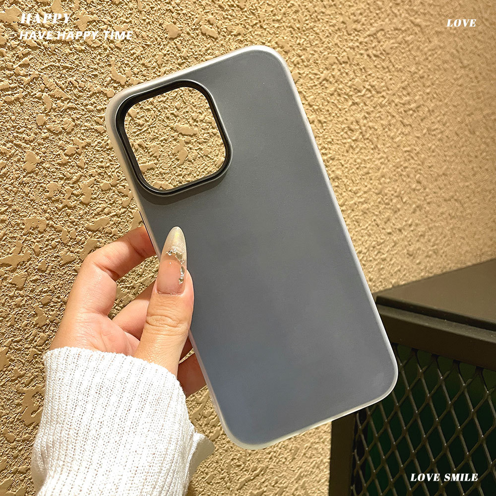 Jelly para iPhone17 ProMax, Apple 16 lujoso, negro esmerilado, estuche de protección para teléfonos móviles 15
