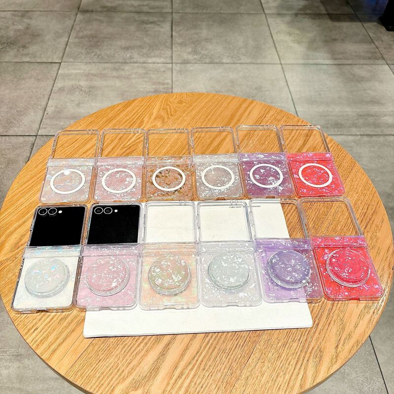 The New Model Is Suitable for Samsung Zflip8 Mobile Phone Case, Magnetic Shell Pattern Zflip5/6/7 Generation Foldableing Protective Cover, Korean Style The New Model Is Suitable for Samsung Zflip8 Mobile Phone Case, Magnetic Shell Pattern Zflip5/6/7 Generation Foldableing Protective Cover, Korean Style