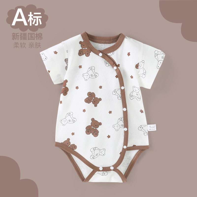 Bags Baby Summer Baby's one-piece clothes Summer Thin Short-sleeved Triangle Harper Newborn Pure Cotton Pajamas