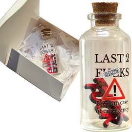 跨境爆款Last 2 Fucks Jar 最后2个fuck情侣朋友恶搞生日节日礼物