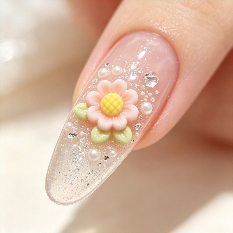 New nail art accessories, small daisy flowers, DIY handmade resin accessories, earrings, hair clips, phone case accessories New nail art accessories, small daisy flowers, DIY handmade resin accessories, earrings, hair clips, phone case accessories