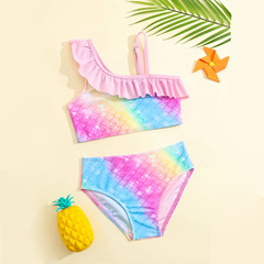 Children's Mermaid Swimwear 2023 New Design One-piece Swimsuit for Girls, Hot Spring Straps, Wholesale