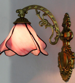 Baohua Tiffany moderno color minimalista lámpara de pared dormitorio lámpara de noche pasillo de estilo europeo salón lámpara de pared de fondo