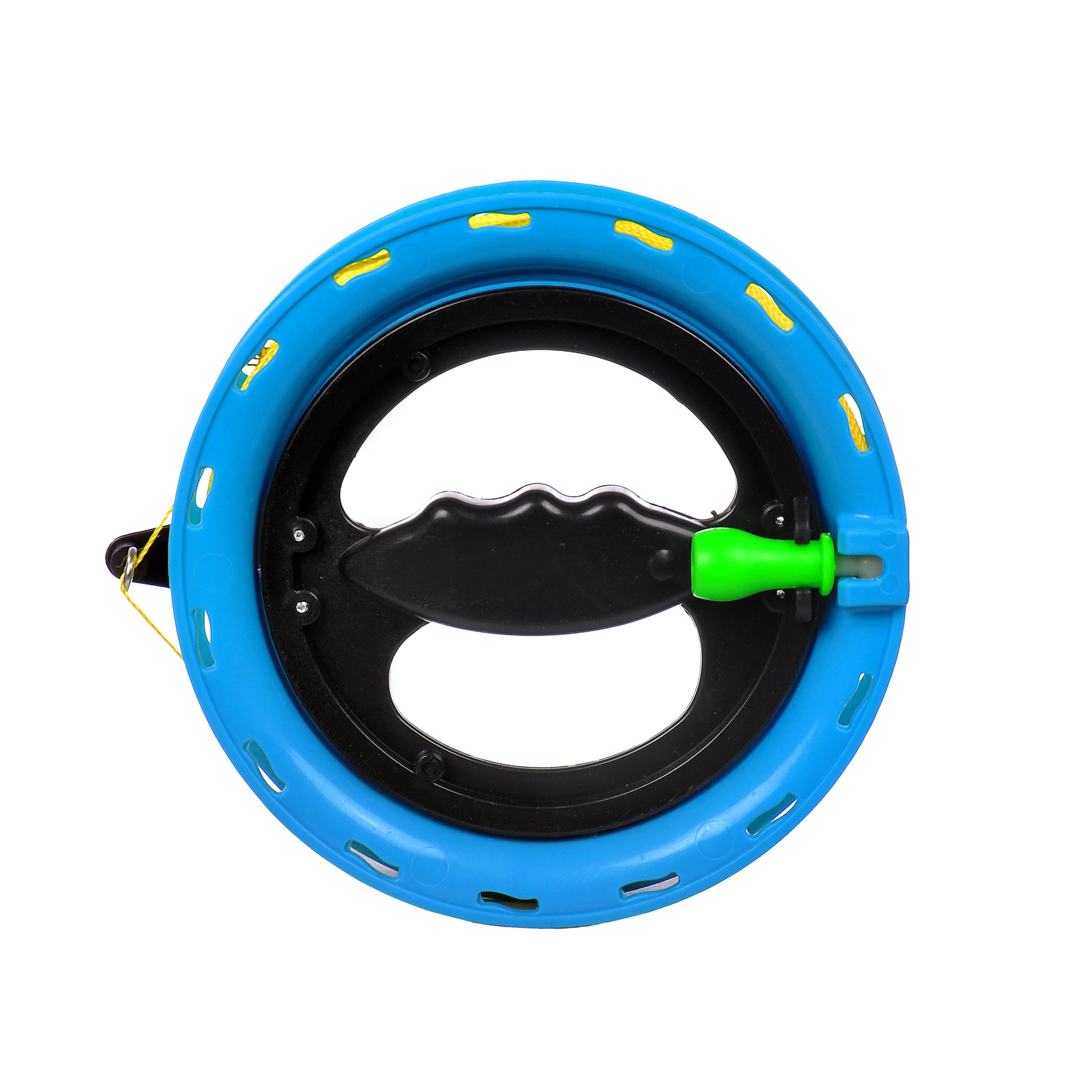 Carrete de kite rueda de mano de bola azul 200 m hilo rueda de agarre rueda azul rueda cometa volando rueda silenciosa en stock