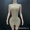Off-white silver diamond (short)