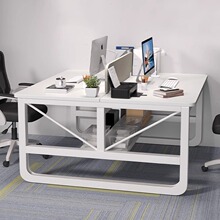 办公桌员工位简约现代办公室桌椅组合双人工位桌简易家用电脑桌子