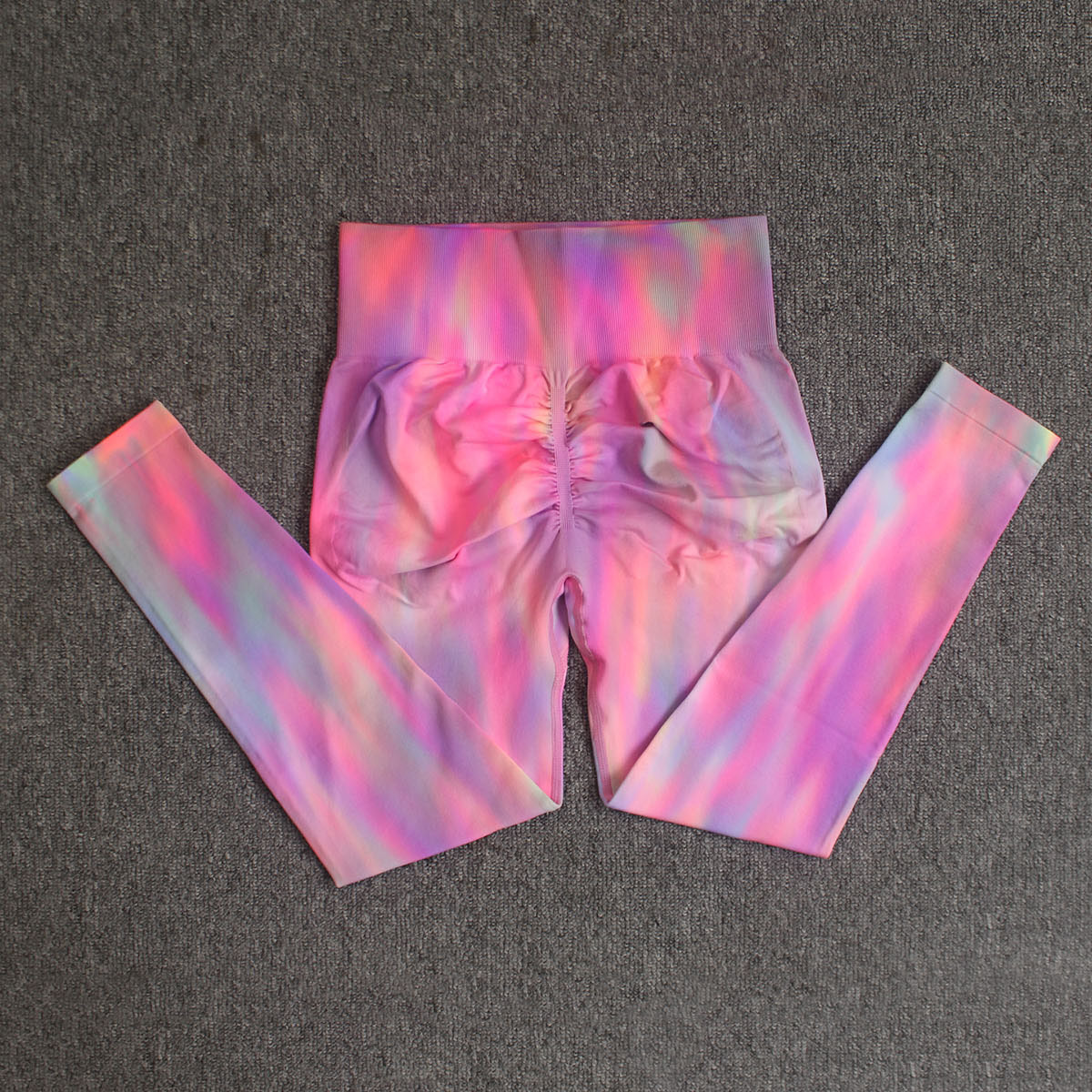 Europa y América Nueva Aurora doble levantamiento de la cadera pantalones de yoga teñidos pantalones de fitness pantalones de entrenamiento ropa de yoga Pantalones deportivos image 12