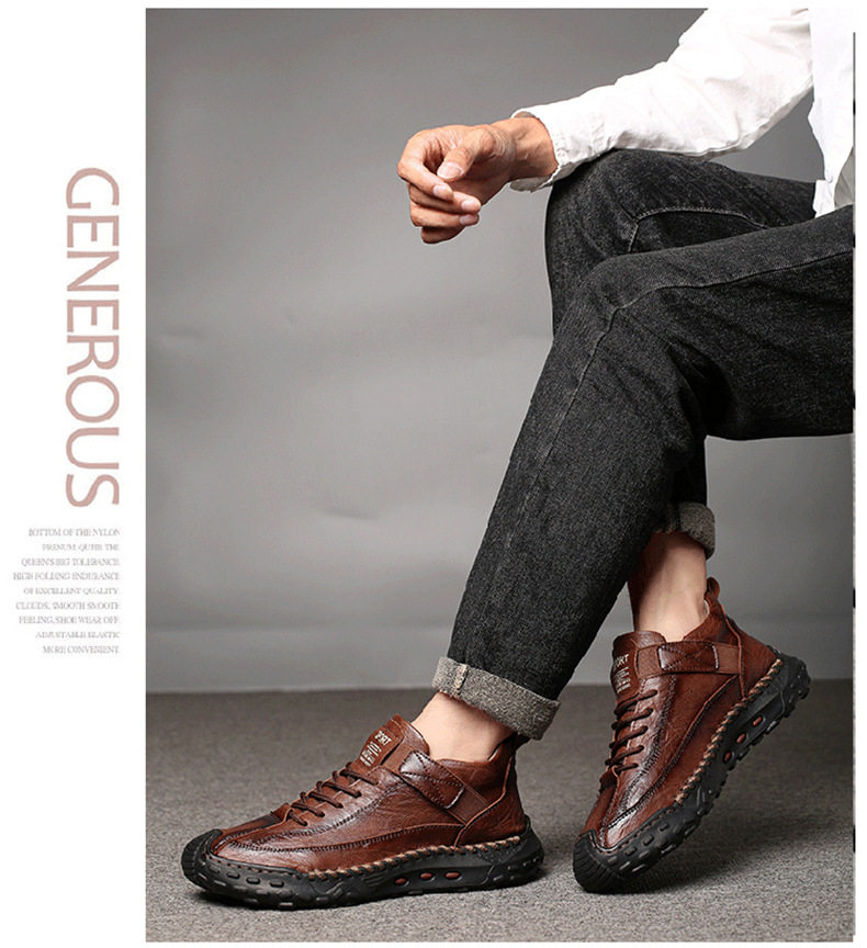 Giày bốt nam cổ trung Martin phối màu, đế cao su chống trượt, phong cách casual — 2683 màu nâu sẫm, 2683 màu đen chi tiết 27