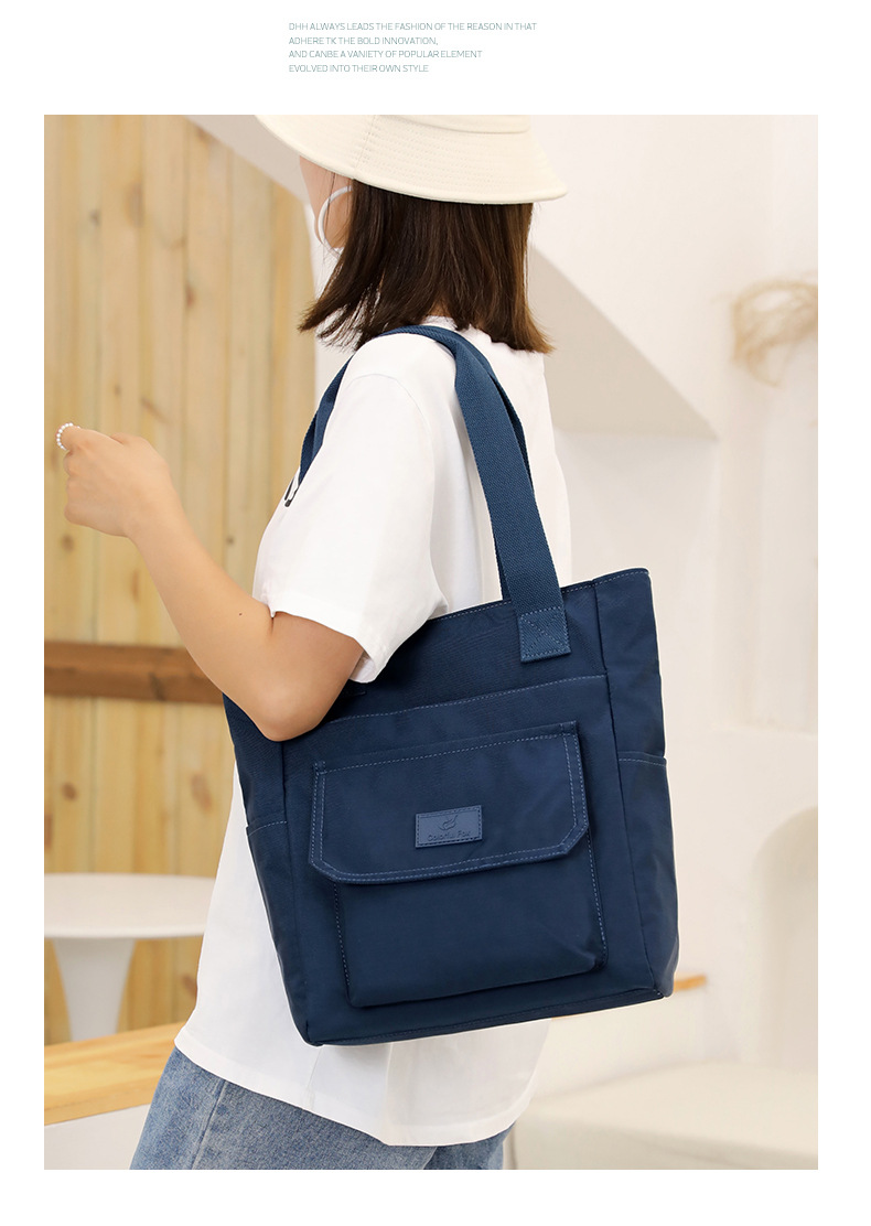 Custom-made tote bags for women, large-capacity fashionable and trendy handbags, printed LOGO nylon water-resistant single-shoulder bags undefined