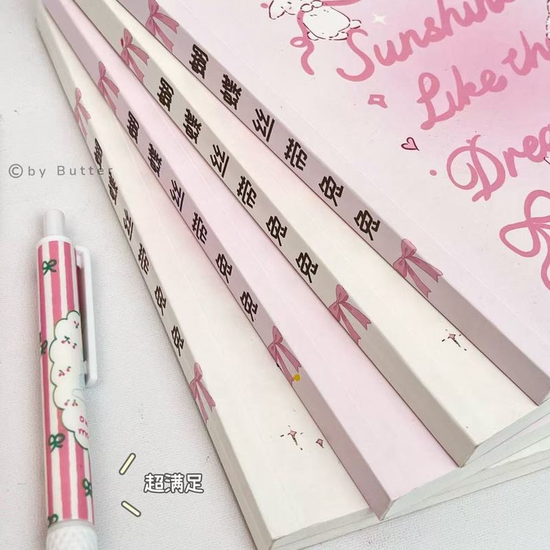 本子ins高颜值可爱少女心蝴蝶结兔兔A5空白本学生专用草稿笔记本|undefined