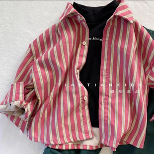 [Spring and Autumn Easiest for Match] Children's Boys' Jackets Long-Sleeved Shirts Spring and Autumn 2025 New Casual Baby Style