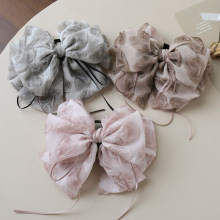 芭蕾风网纱丝带蝴蝶结大肠发圈女高弹力扎丸子头发绳皮筋头花发饰