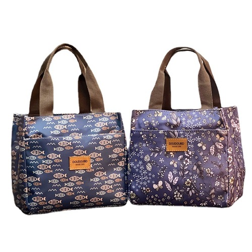 Running volume new waterproof and oil-proof fresh-keeping and thermal insulation lunch bag work portable lunch bag student lunch box bag mommy bag