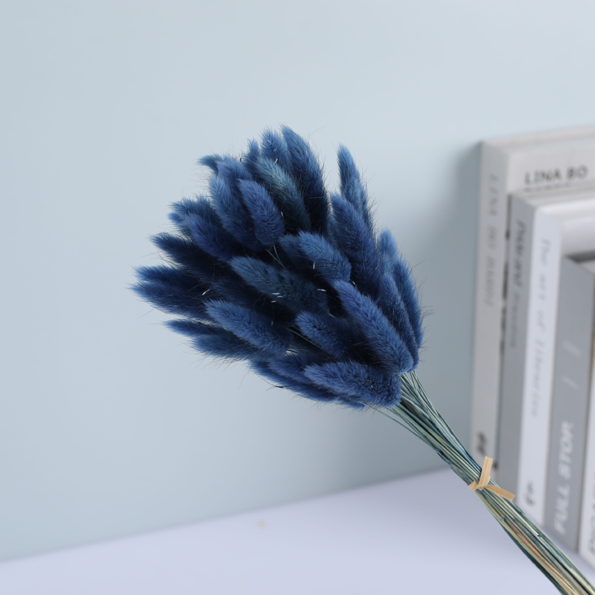 La flor eterna de la flor de la cola de conejo hierba seca 60 piezas al por mayor Dogtail hierba seca ramo de flores decoración DIY conejo hierba de la cola