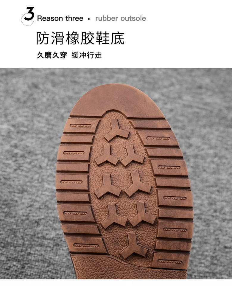 Giày da nam kiểu công sở cổ thấp mũi tròn, đế bệt, dây buộc phía trước — 6870 màu đen, Màu nâu 6870 chi tiết 8