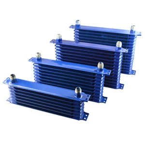 Avtomobil modifikasiyası mavi qara Yapon 7/10/13/15 sıralı radiator yağı soyuducusu