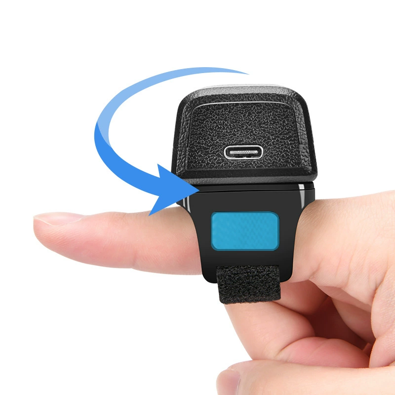 Носимый 2D-кольцевой сканер Bluetooth — беспроводной сканер для экспресс-логистики и складской инвентаризации, портативный сканер кодов
