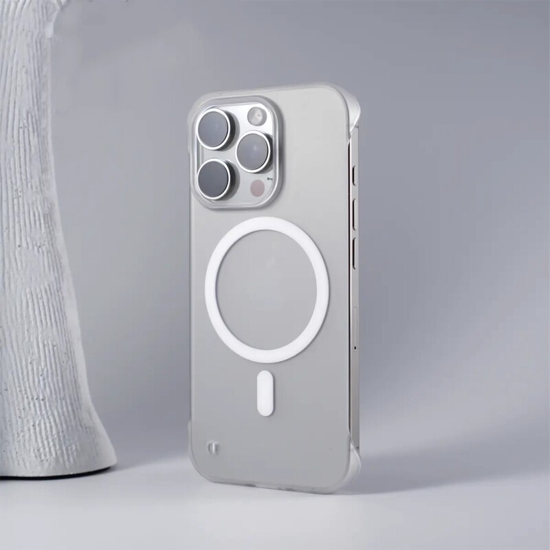 适用iPhone17手机壳无边框冰雾磁吸苹果16promax超薄磨砂防摔硬套|undefined