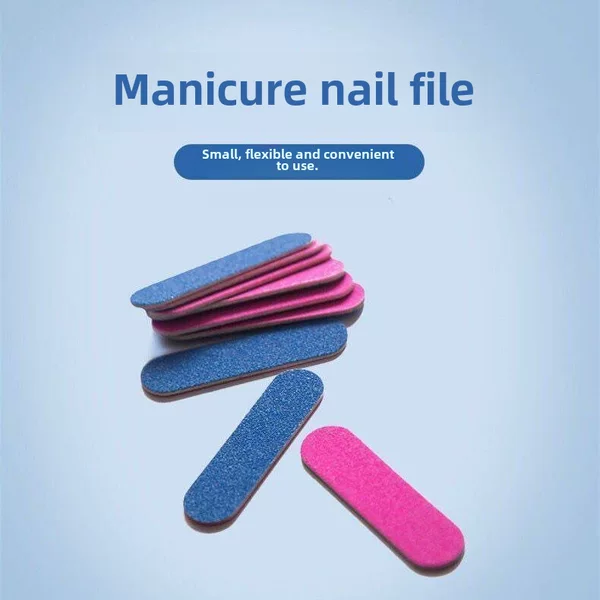 Manicure Tool Rubbing Strip Mini Double-Sided Nail Frosting Strip Frosted Strip Polishing Nail Ultra-Thin Polishing Strip Manicure