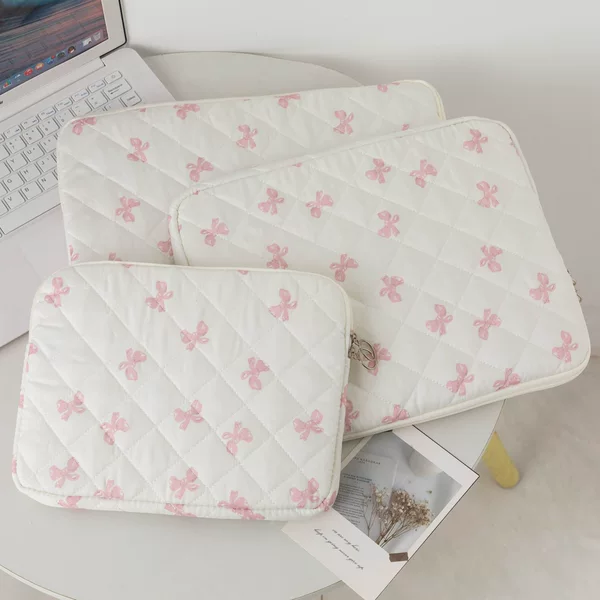 Korean Style Instagram Style New Plaid Floral Cute iPad Tablet Inner Bag Niche Design Protective Cover