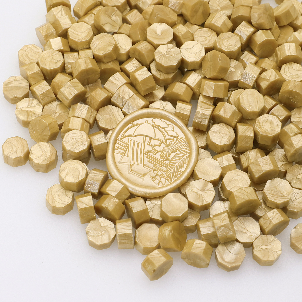 Perlas de cera de gran venta transfronterizas de 35 g en bolsas pequeñas, aproximadamente 100 unidades, colores surtidos y colores individuales, perlas de cera para sellos al por mayor. image 136