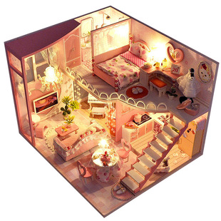 Tianyi diy cabin factory wholesale modeling static model handmade house TD40 sweet dream creative gift