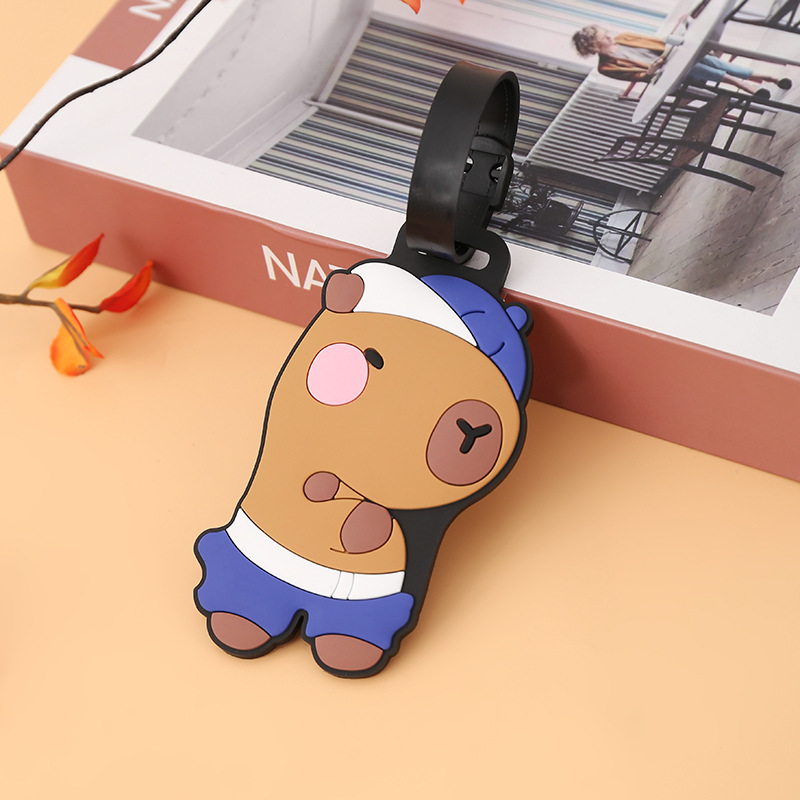 Capybara bagagerem i silikon för väskor och ryggsäckar_voghion.com