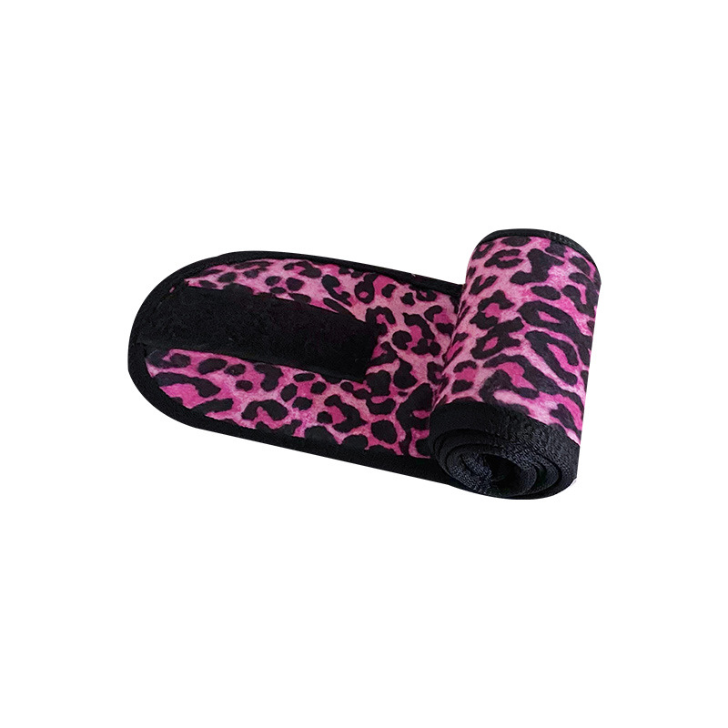 Set de Diadema y Coletero con Estampado de Leopardo de Temu, para SPA, Lavado Facial, Pañuelo para la Cabeza, Accesorios para el Cabello con Estampado Veraniego para Mujer