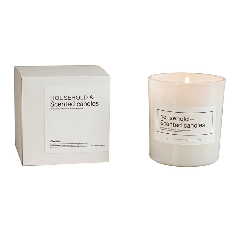 Hecho a mano sin humo cera de soja vidrio aromaterapia vela floral fragancia de frutas fragancia Rosa naranja fragancia de madera almizcle