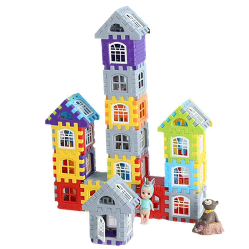 Big house, plastic constructor for kindergarten for boys