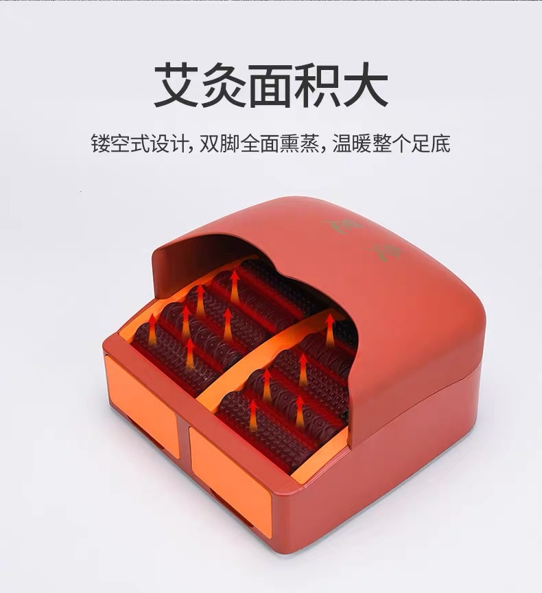 Foot Moxibustion Box with Massage Roller Ginger-Style Warming Tool for Home Spa and Wellness Studio Use quality and texture