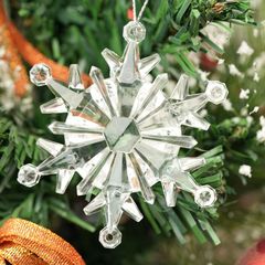 亞克力高透明雪花片 仿真雪花裝飾酒店家居婚慶裝飾商場美陳吊飾