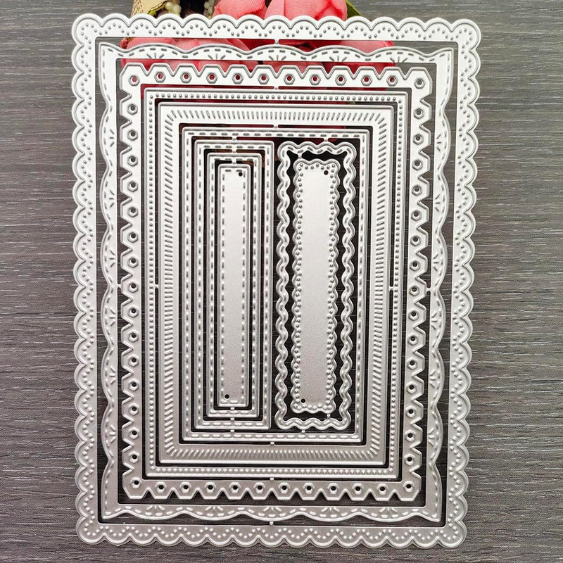 Amazon's Popular Scrapbooking DIY Cutting Die Carbon Steel Die Embossing Die Template Frame B Amazon's Popular Scrapbooking DIY Cutting Die Carbon Steel Die Embossing Die Template Frame B