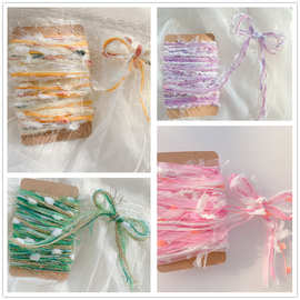 原创设计师配件日手混线流苏毛线球捕梦网包装手账DIY特色辅料3