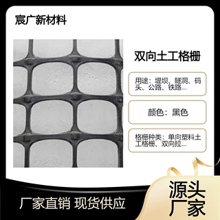 定制塑料土工格栅 矿用路基加筋稳固聚乙烯双向塑料土工格栅厂家