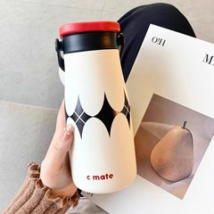 男性と女性のためのセラミック断熱カップ、屋外ストローカップ、2025高価値ダブルドリンクコーヒーカップ、インスタイル屋内カップ