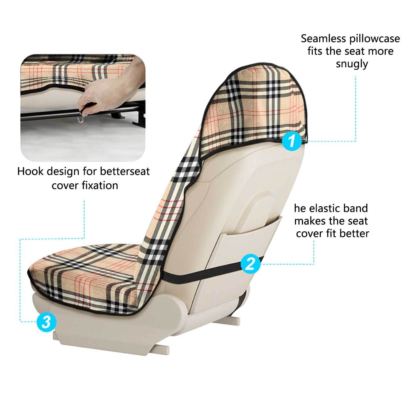 Car seat towel cover for front seats, suitable for gym and exercise, universal for all seasons, car use 171