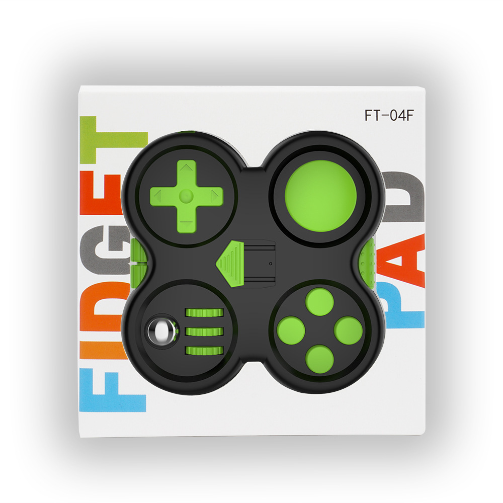 Ft04F Four-Leaf Decompression Handle Rubik's Cube Fidget Pad Decompression Toy Set Bubble Decompression Rubik's Cube