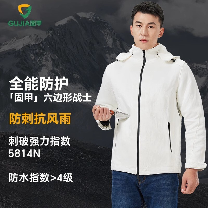 Lightweight Anti-Puncture Waterproof Jacket, Anti-Cut and Anti-Cut Clothing, Lightweight Tactical Jacket, Duty Clothing, Protective Equipment for Men