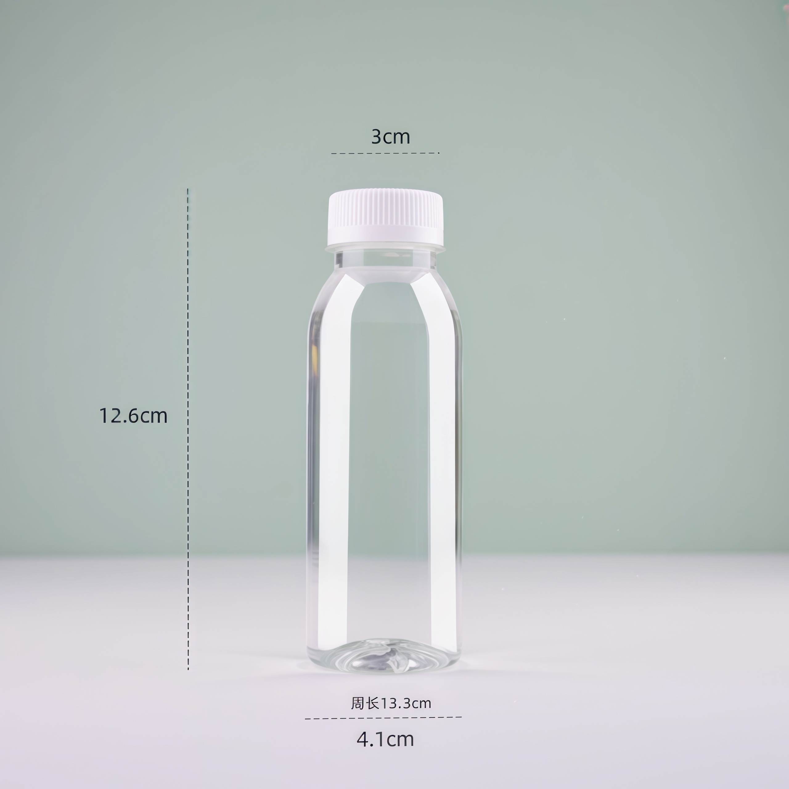 Botella de plástico para mascotas, botella de agua mineral transparente, botella de jugo de fruta desechable, botella de aceite y vino desechable con tapa sellada