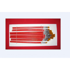 油絵筆 No.1～12 シングル箱入り油絵筆、各種油絵赤棒