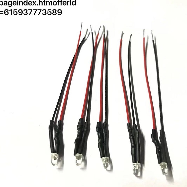 f3/3mmled灯珠灯带耐温线 f3/3mmled发光二极管白发白红绿橙灯珠