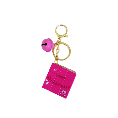 Kuromi Rubik's Cube Pendant Keychain Wholesale Portable Mini Rubik's Cube Puzzle Toy Pendant School Bag Pendant